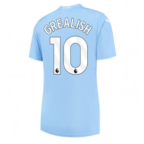 Manchester City Jack Grealish #10 Replika Hjemmebanetrøje Dame 2023-24 Kortærmet